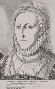 エリザベス1世（1533-1603）、1572-75年頃 作： Remigius Hogenbergh