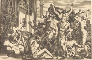 無知の征服 作： René Boyvin after Rosso Fiorentino