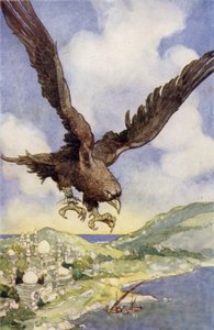 ロクと呼ばれる巨大な鳥（カラーリトグラフ 作： René Bull