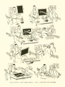終りよければすべてよし」または「ラジウムについての講義」（版画 作： René Bull