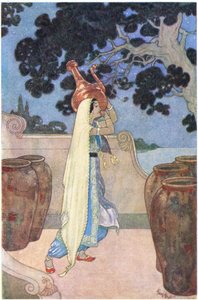 モルジアナと彼女のやかん、1930年代 作： René Bull