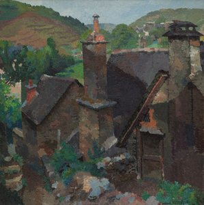 エスタン、アヴェロンの古い煙突 作： René Fontayne
