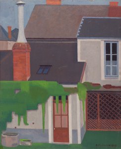 裏庭 作： René Fontayne