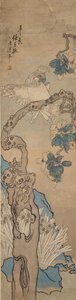 花の木のオウム、1835-1893 作： Ren Xun