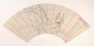風の中の学者、ca。 1880。 作： Ren Xun