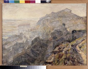 Saint Chamas（Saint Chamas）、古い屋根（キャンバスに油彩） 作： Rene Auguste Seyssaud