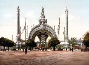 ルネ・ビネによる1900年パリ万国博覧会のグラン・エントレ。 作： Rene Binet