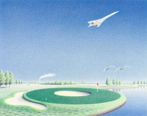 円、2000年、紙に色鉛筆画 作： Rene Boin