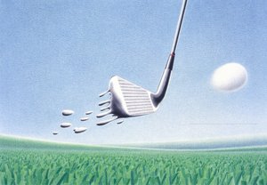 2000年、紙に色鉛筆画