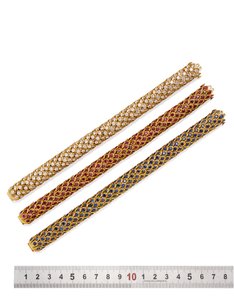 3つの「ハニカム」ブレスレット