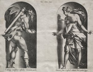 1538年から1540年の2つのニッチのセファラスとプロクリス。 作： Rene Boyvin