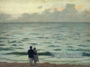 突風、カブールの夕日、1937年頃（パネルに油彩） 作： René François Xavier Prinet