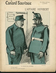 Le Canard Sauvage』誌21号の表紙に描かれたヘルマン・ポール（1864-1940）のイラスト 作： Rene George Hermann Paul