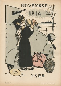 戦争暦（1年目？1914年8月〜1915年7月）（カラー木版）