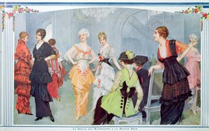 1914年3月の「La Vie Heureuse」のメゾンビールでのファッションショー 作： Rene Lelong