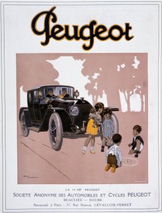 12月20日発売の「Comoedia illustrious」にプジョーの広告「The 14 HP Peugeot」が掲載されました。 作： Rene Vincent