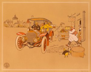 ベルリエ車の広告ポスター、1906 年