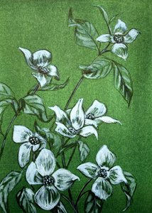 緑の植物の花