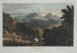 R.コッキングが描いたスケッチをもとに、1818年に出版されたプレテンバーグ・ベイのトレカタッコー（彩色済み版画） 作： Rev. Christian Ignatius (after) Latrobe