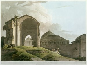 トーマスとウィリアム（1769-1837）ダニエルによって刻まれたマドゥライ宮殿の遺跡、ダニエル、1798年（カラーリソ）を公開