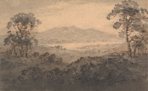 湖と山のある風景 作： Rev. William Gilpin