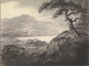 湖のある山岳風景 作： Rev. William Gilpin