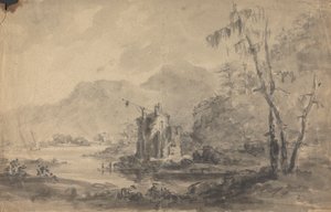 城のある川の風景 作： Rev. William Gilpin