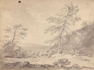 風景の中の 2 本の木 作： Rev. William Gilpin