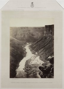 グランドキャニオン、コロラド川、カナブウォッシュの河口、西を望む 作： Reverend George Wilson Bridges