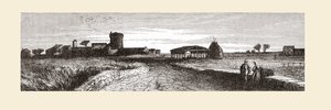 19世紀後半のイタリア、ローマ、オスティア近郊の田園地帯。1890年頃に出版されたサミュエル・マニング師によるイタリアの写真より。 作： Reverend Samuel Manning