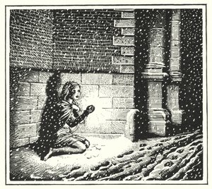 ハンス・クリスチャン・アンデルセン「マッチ売りの少女」（リトグラフ版 作： Rex (after) Whistler