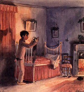 クリスマス・ストッキング」1921年頃（水彩画） 作： Rex Whistler
