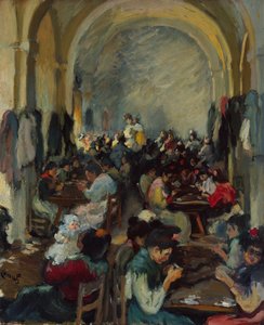 セビリアでの葉巻作り、1899年。 作： Ricardo Canals y Llambi