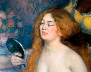 トイレの様子、詳細Ricard Canals i Llambi (1876-1931)による絵画