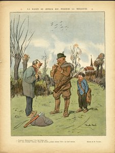 Ricardo Flores (1878-1918)によるイラスト（Le Lire, 04/01/13） - 酒飲みの理由はいつも最高だ - キャンペーン, 子供時代, 狩猟猟師, 大聖堂教会, アルコール アルコール依存症