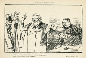 Ricardo Flores (1878-1918)によるイラスト（Le Rire, 27/07/12） - AntimilitarismのWaterloo - Antimilitarism - Jaures Jean, Herve Gustave (1871-1944) 作： Ricardo Flores