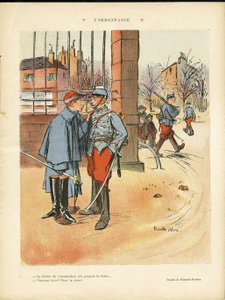 リカルド・フローレス（1878-1918）によるイラスト（The Rire, 05/06/09） - The Ordinance - Armee, Urban Architecture, Love