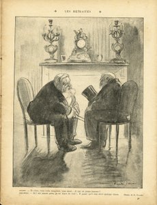 22/02/13付『Le Rire』紙に掲載されたリカルド・フローレス（1878-1918）のイラスト - 年金 - 共和国大統領 - ファリエス・アルマン（1841-1931）、ルベ・エミール 作： Ricardo Flores