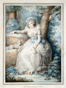Mrs Fitzherbert (カラーリソ) 作： Richard (after) Cosway