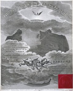 予防接種 ロンドン・ワクチン機関証明書 作： John Pardon