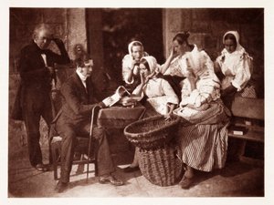 ジェームズ・フェアバーンDD（フィッシュワイフに読むフェアバーン）1843年頃 作： John Pardon