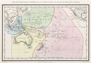 太平洋の地図 作： John Pardon
