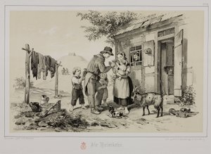 帰宅する炭鉱夫（ドイツ、1851年頃 作： John Pardon