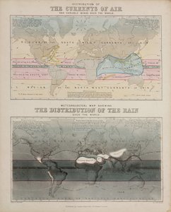 2枚の気象図（1850年頃 作： John Pardon