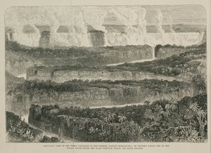 ビクトリア・フォールズ、アフリカ、1855年頃 作： John Pardon