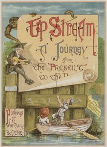 リチャード・アンドレ著「Upstream」のページ（カラーリトグラフ 作： Richard Andre