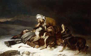嵐の中で失われ、 作： Richard Ansdell