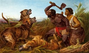 狩られた奴隷、1862年。 作： Richard Ansdell