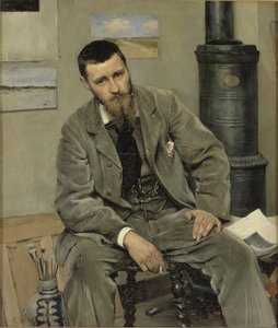 画家ニルス・クルーガーの肖像 作： Richard Bergh