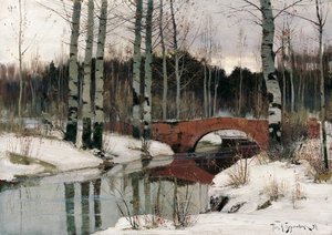 1897年、ガッチナでの雪解け。   作： Richard Bergholz